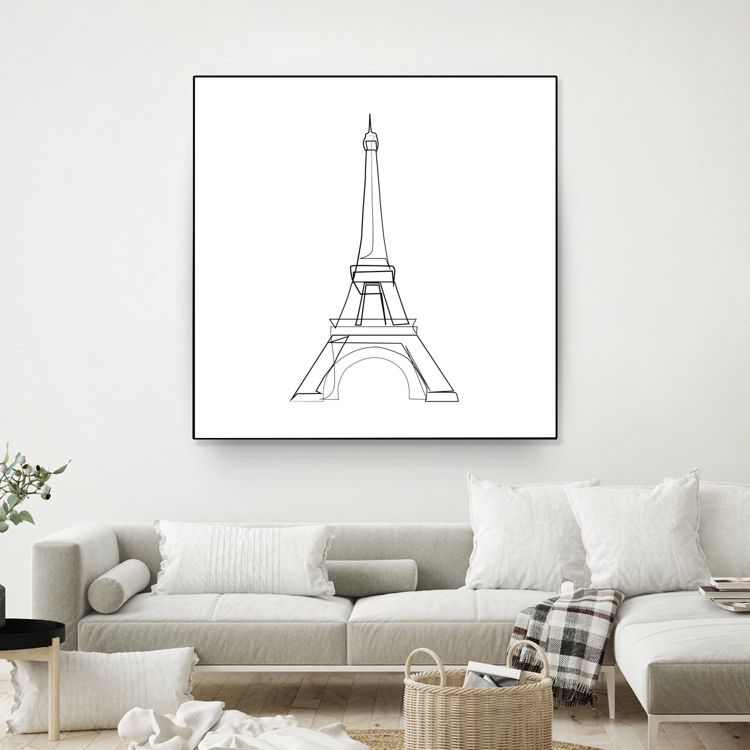 Eiffel Tower by Parinta Sofia Stefanopoulou on GIANT ART - white digital drawing