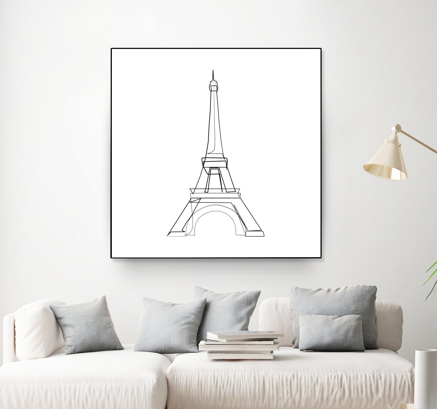 Eiffel Tower by Parinta Sofia Stefanopoulou on GIANT ART - white digital drawing