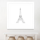 Eiffel Tower by Parinta Sofia Stefanopoulou on GIANT ART - white digital drawing