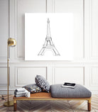 Eiffel Tower by Parinta Sofia Stefanopoulou on GIANT ART - white digital drawing