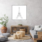 Eiffel Tower by Parinta Sofia Stefanopoulou on GIANT ART - white digital drawing