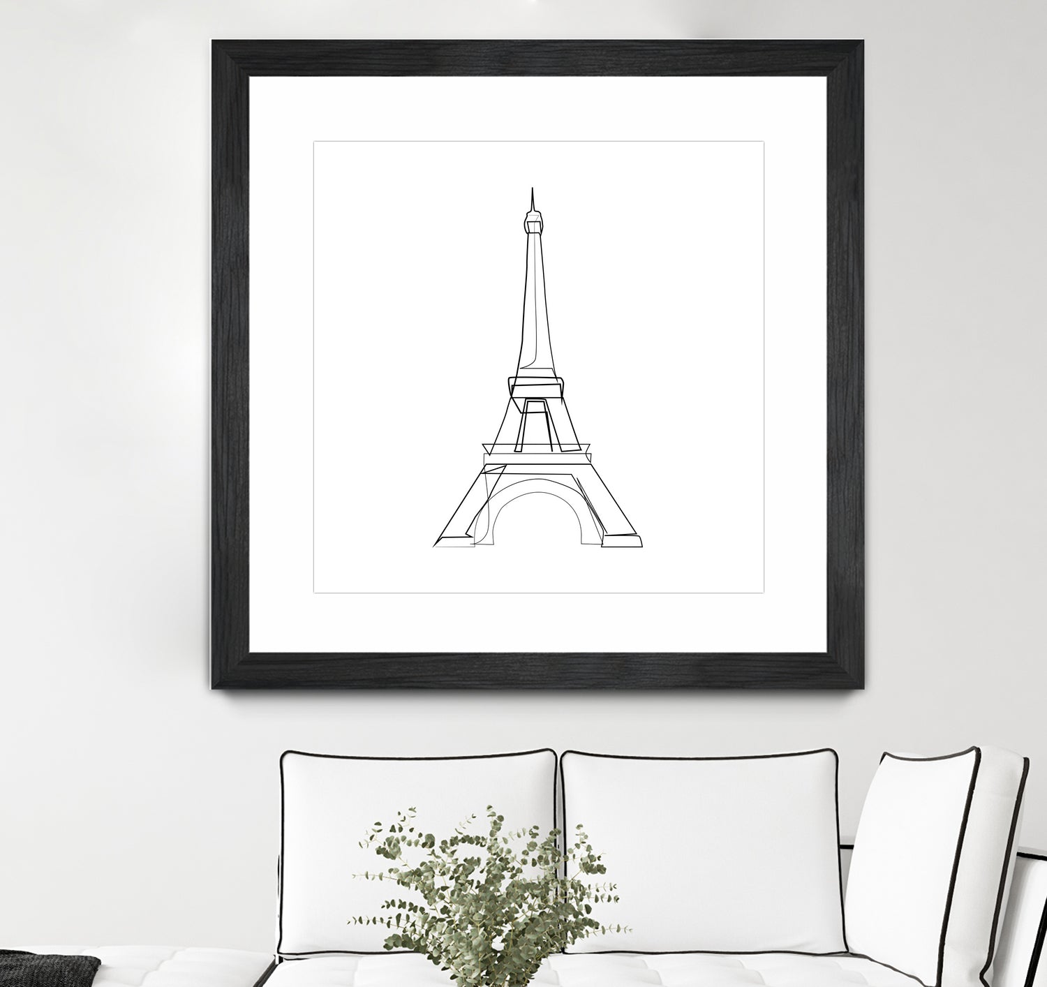 Eiffel Tower by Parinta Sofia Stefanopoulou on GIANT ART - white digital drawing