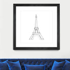 Eiffel Tower by Parinta Sofia Stefanopoulou on GIANT ART - white digital drawing