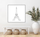 Eiffel Tower by Parinta Sofia Stefanopoulou on GIANT ART - white digital drawing