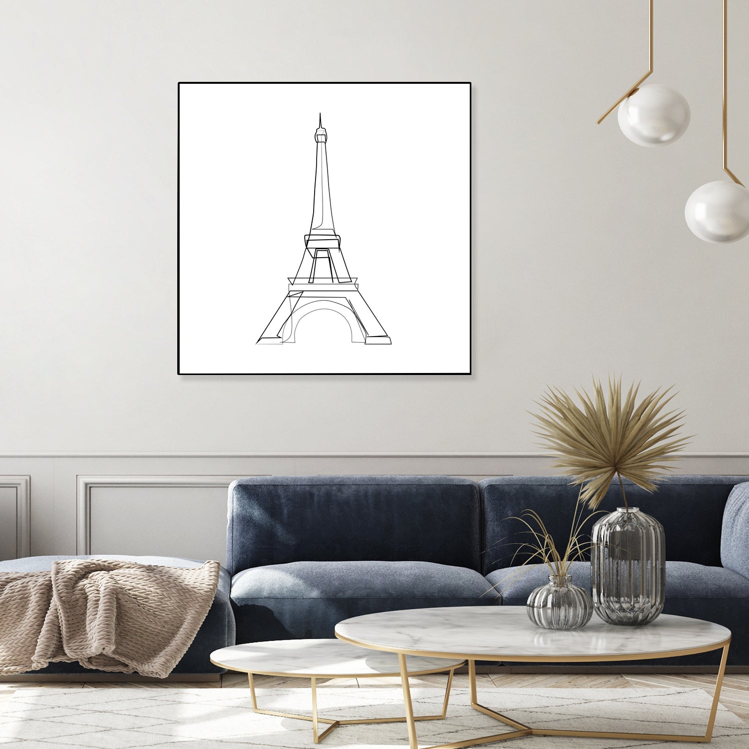 Eiffel Tower by Parinta Sofia Stefanopoulou on GIANT ART - white digital drawing