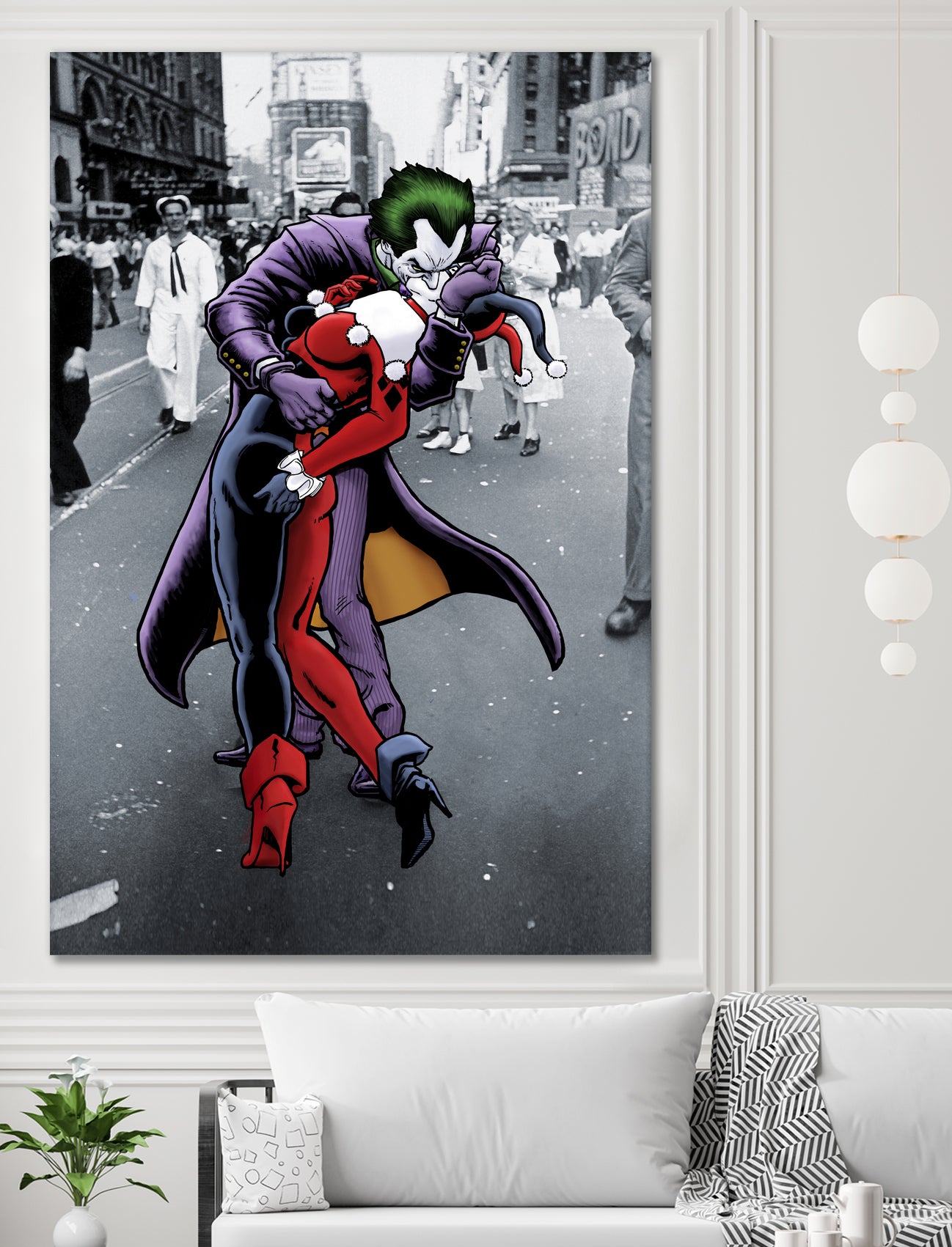 The Kissing Joke by Dan Avenell on GIANT ART - gray digital painting