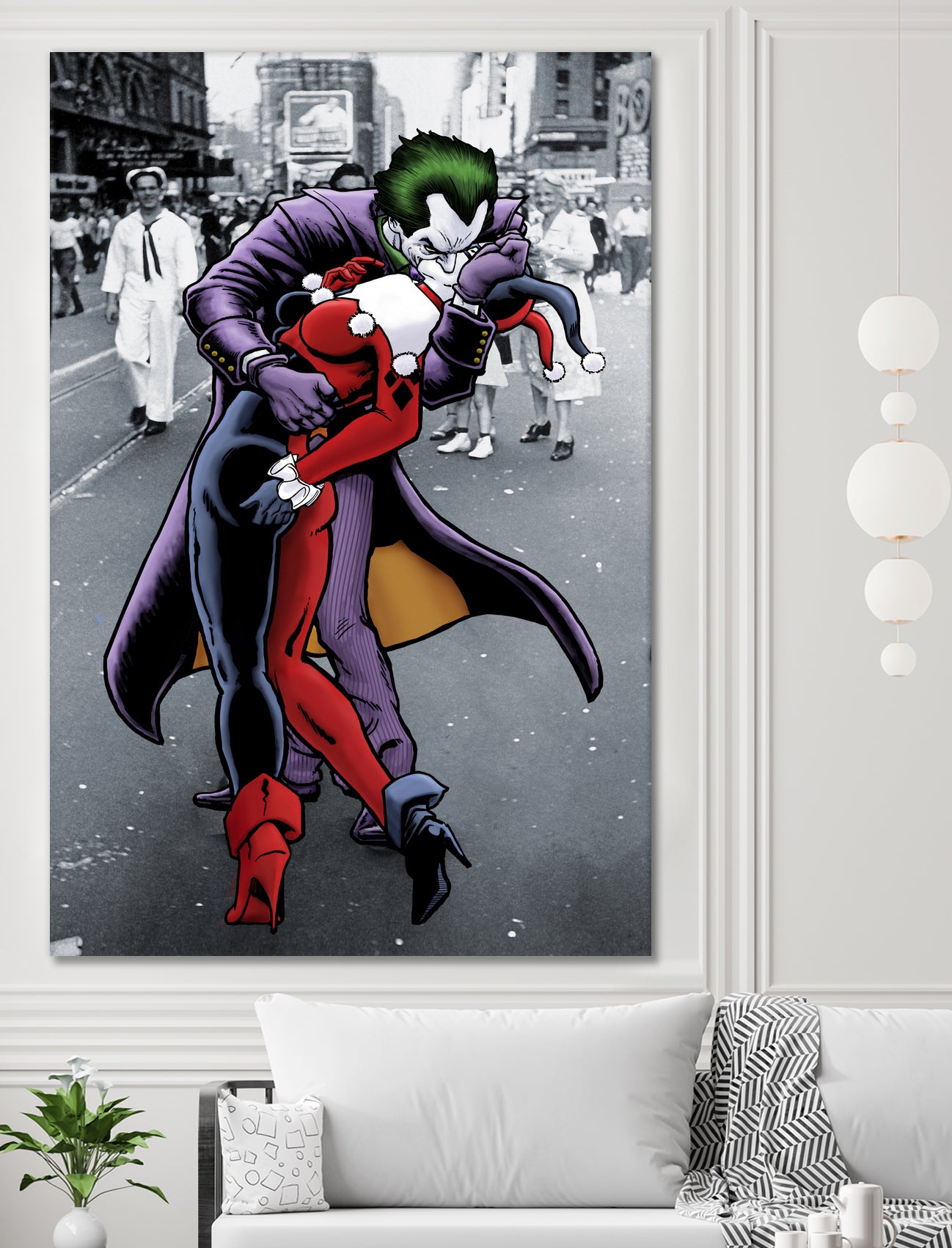 The Kissing Joke by Dan Avenell on GIANT ART - gray digital painting