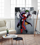 The Kissing Joke by Dan Avenell on GIANT ART - gray digital painting