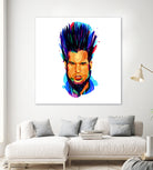 Wayne Static by Ilya Shapko on GIANT ART - blue digital drawing