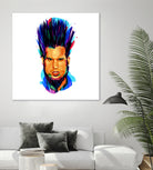 Wayne Static by Ilya Shapko on GIANT ART - blue digital drawing