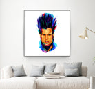 Wayne Static by Ilya Shapko on GIANT ART - blue digital drawing