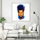 Wayne Static by Ilya Shapko on GIANT ART - blue digital drawing