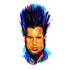 Wayne Static by Ilya Shapko on GIANT ART - blue digital drawing