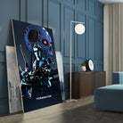 Terminator by Nikita Abakumov on GIANT ART - blue digital painting