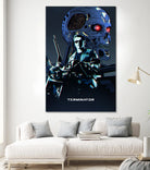 Terminator by Nikita Abakumov on GIANT ART - blue digital painting