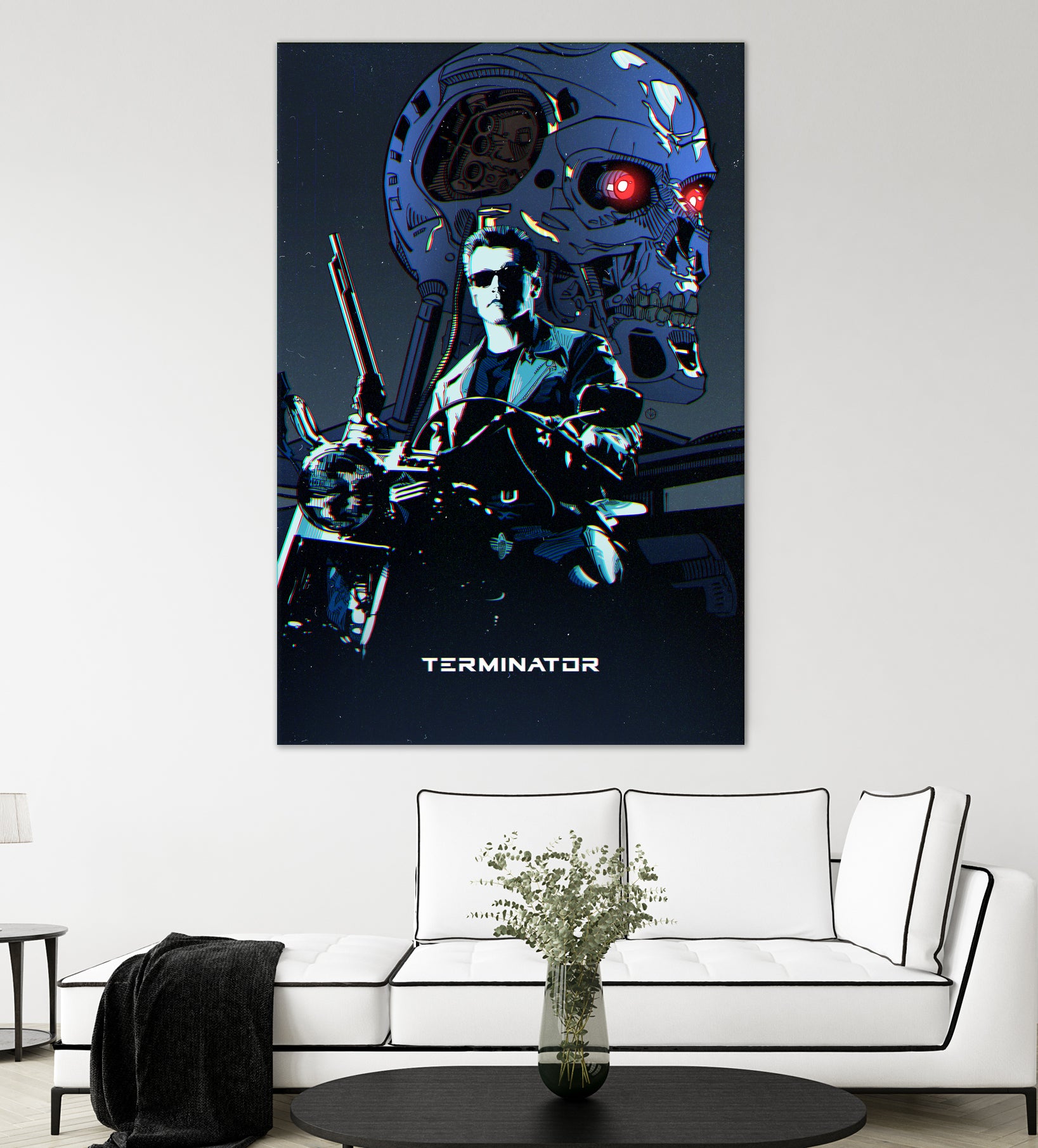 Terminator by Nikita Abakumov on GIANT ART - blue digital painting