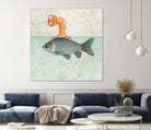 Periscope goldfish by Vin Zzep on GIANT ART - white digital painting