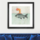 Periscope goldfish by Vin Zzep on GIANT ART - white digital painting