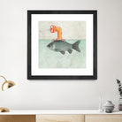 Periscope goldfish by Vin Zzep on GIANT ART - white digital painting