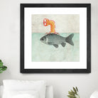 Periscope goldfish by Vin Zzep on GIANT ART - white digital painting