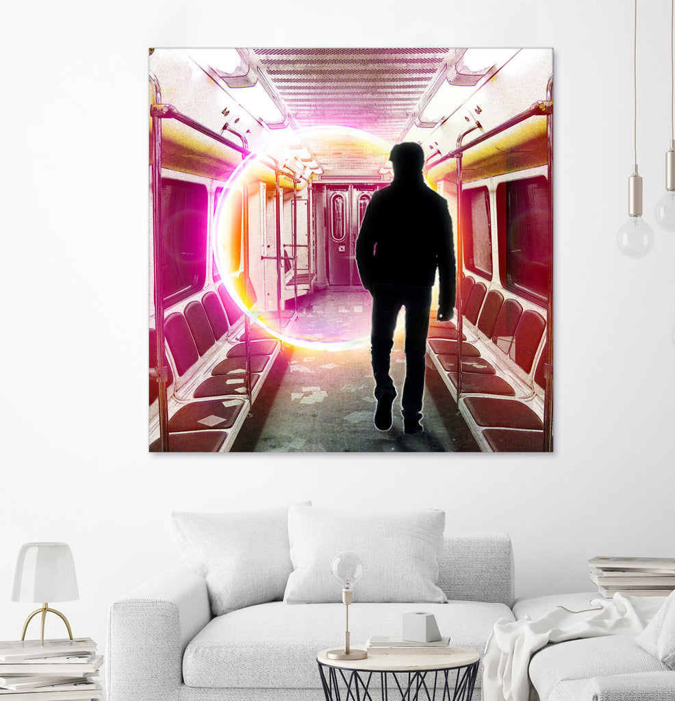 SUBWAY CAR 01 by Vin Zzep on GIANT ART - white digital painting