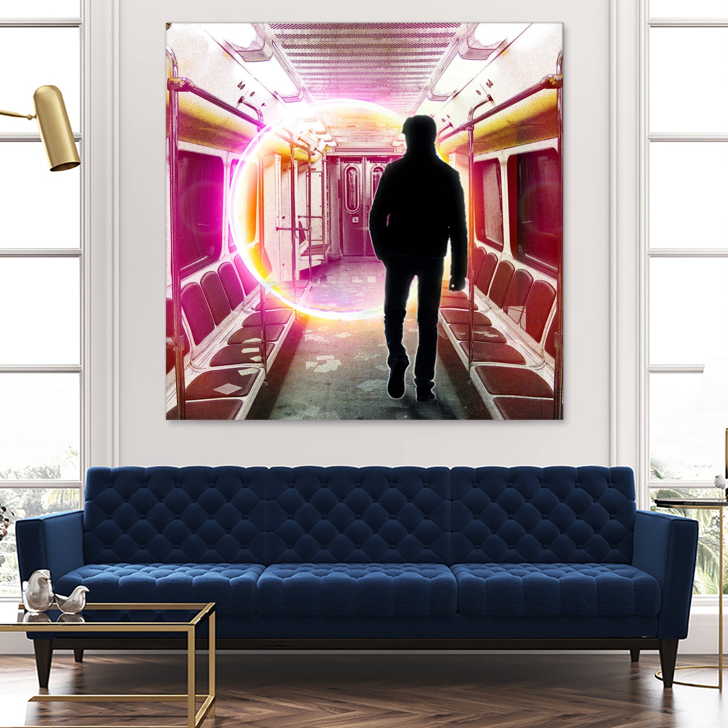 SUBWAY CAR 01 by Vin Zzep on GIANT ART - white digital painting