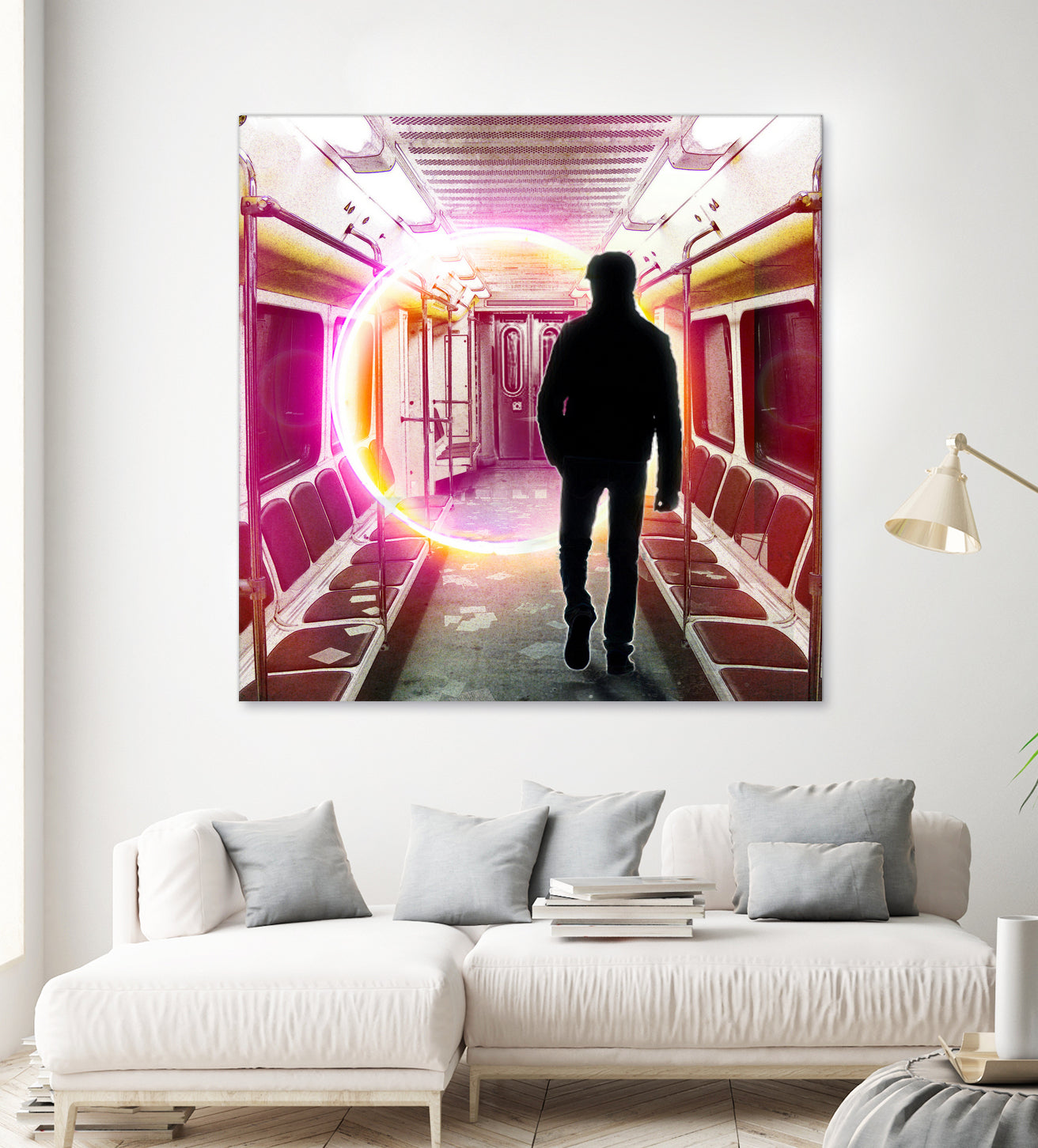 SUBWAY CAR 01 by Vin Zzep on GIANT ART - white digital painting