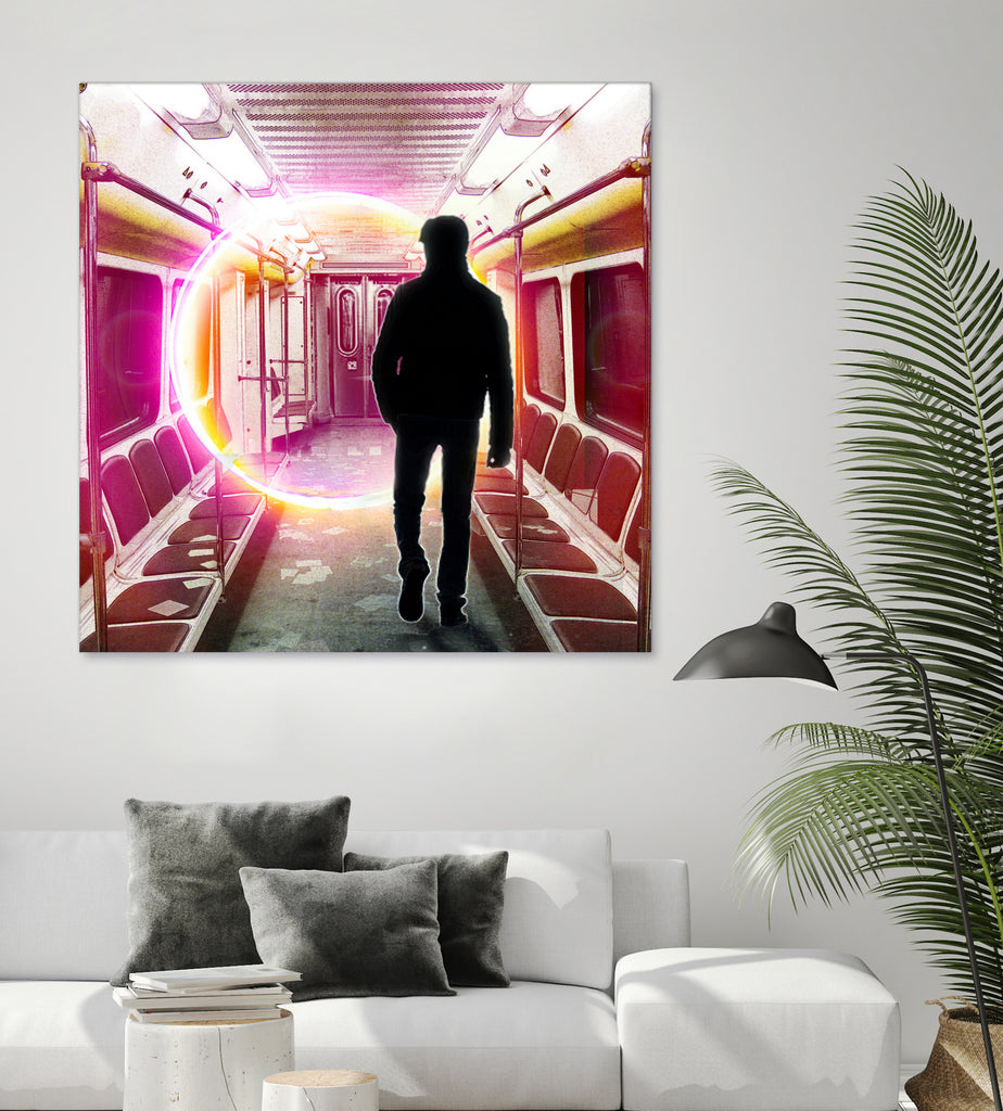 SUBWAY CAR 01 by Vin Zzep on GIANT ART - white digital painting