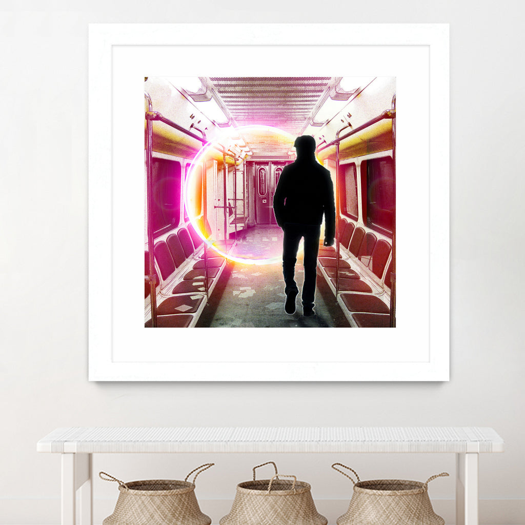 SUBWAY CAR 01 by Vin Zzep on GIANT ART - white digital painting