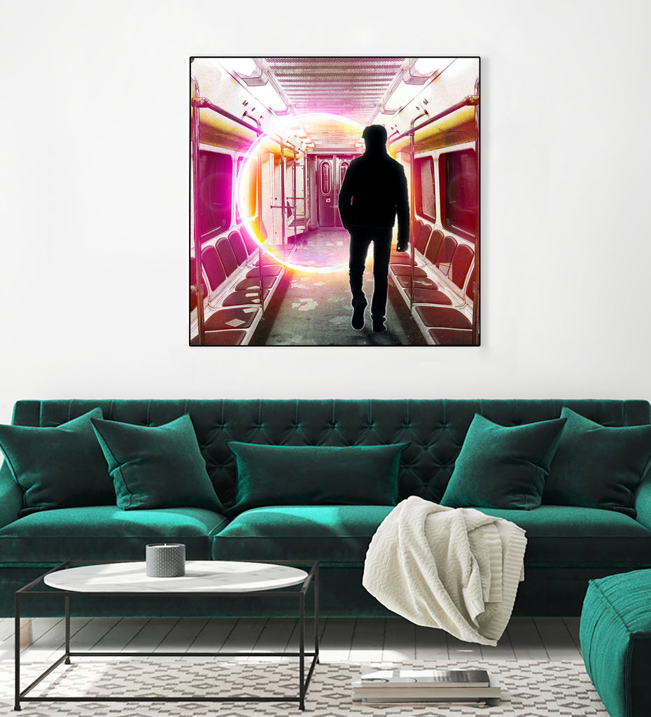 SUBWAY CAR 01 by Vin Zzep on GIANT ART - white digital painting