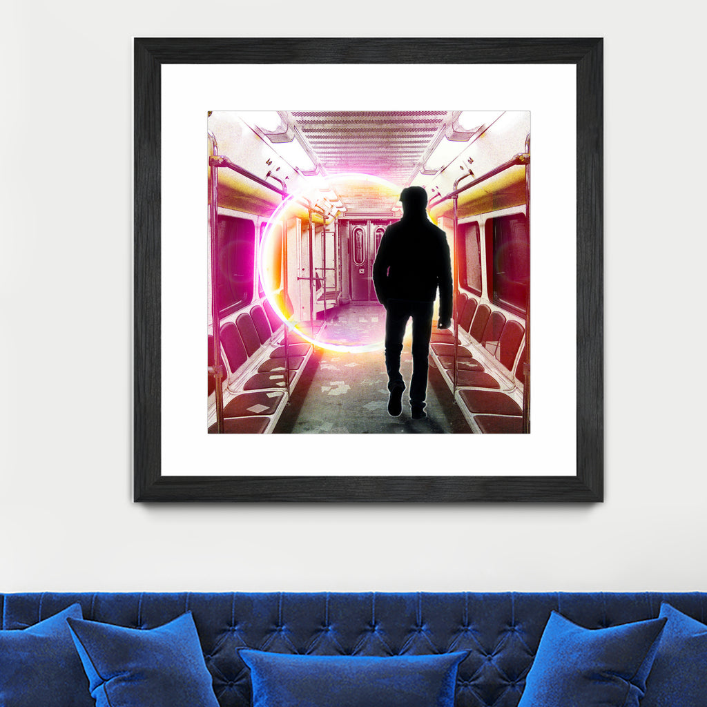 SUBWAY CAR 01 by Vin Zzep on GIANT ART - white digital painting