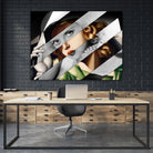 Tamara De Lempicka & Bette Davis by Luigi Tarini on GIANT ART - gray photo manipulation