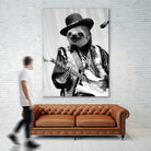 Rockstar Sloth #2 by Luigi Tarini on GIANT ART - gray photo manipulation