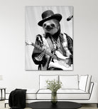 Rockstar Sloth #2 by Luigi Tarini on GIANT ART - gray photo manipulation