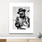 Rockstar Sloth #2 by Luigi Tarini on GIANT ART - gray photo manipulation