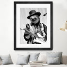 Rockstar Sloth #2 by Luigi Tarini on GIANT ART - gray photo manipulation