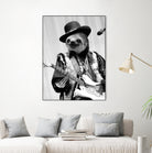 Rockstar Sloth #2 by Luigi Tarini on GIANT ART - gray photo manipulation