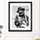 Rockstar Sloth #2 by Luigi Tarini on GIANT ART - gray photo manipulation