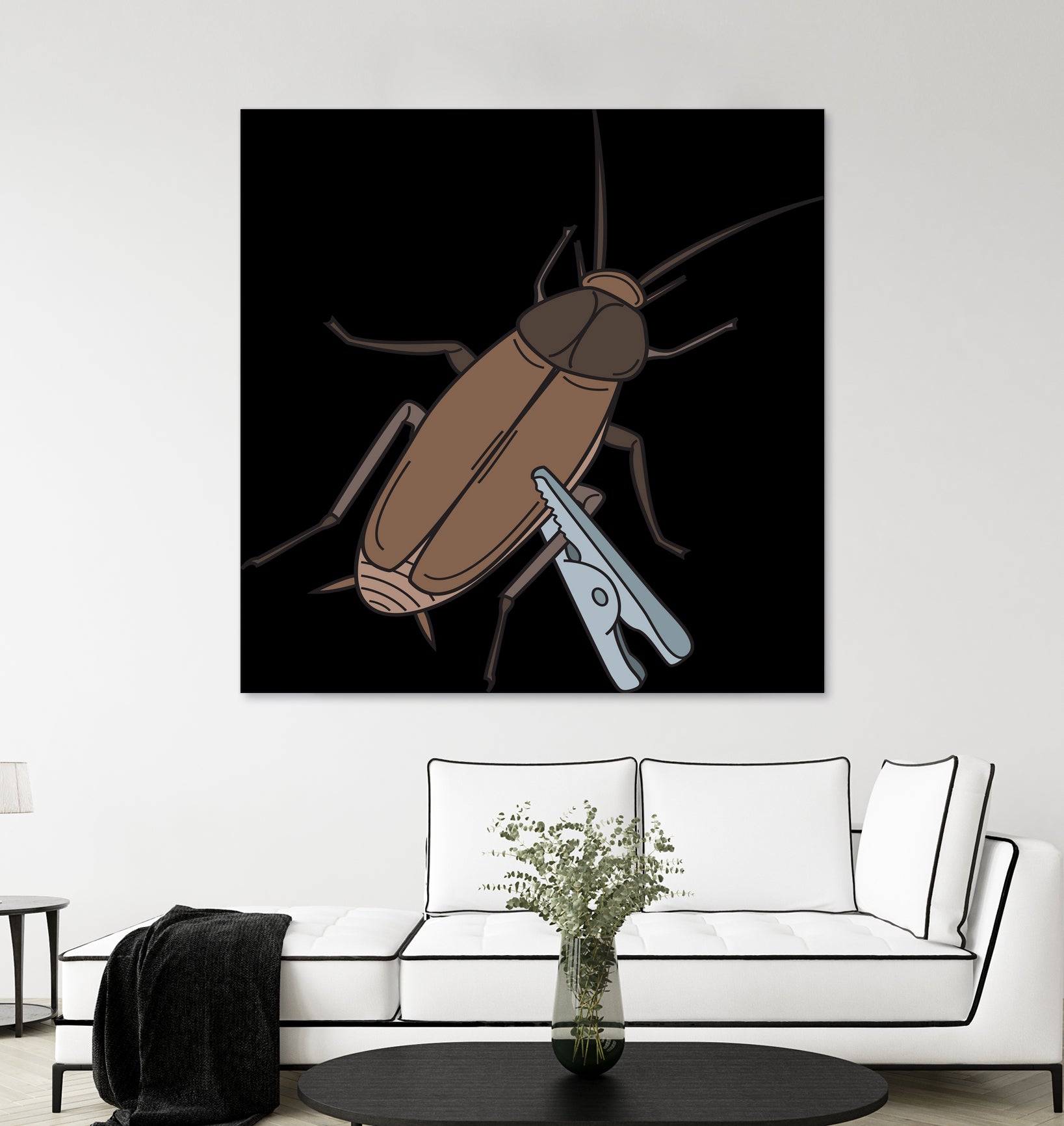 Roach-Clip by Proper Ganders on GIANT ART - brown vector illustration