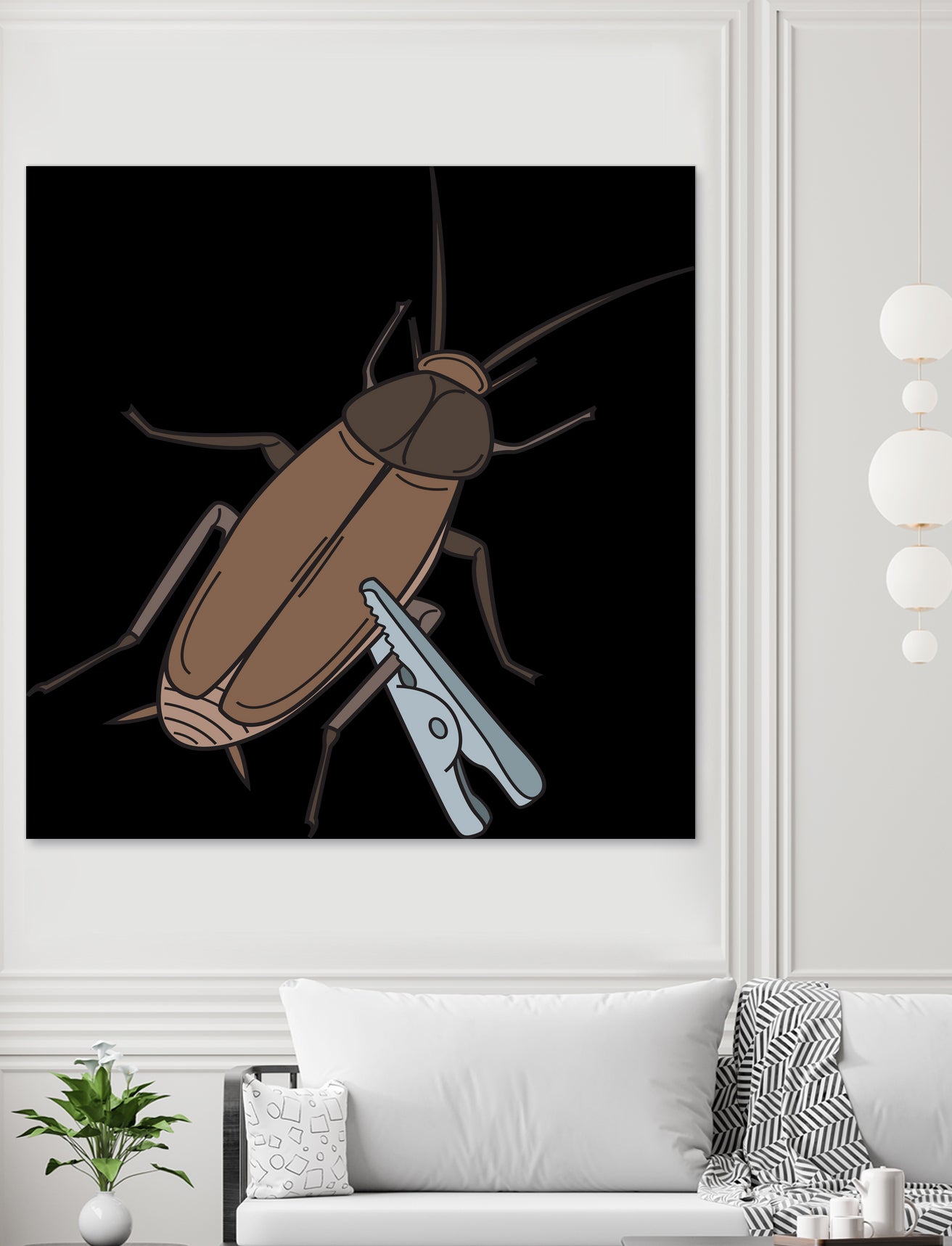 Roach-Clip by Proper Ganders on GIANT ART - brown vector illustration