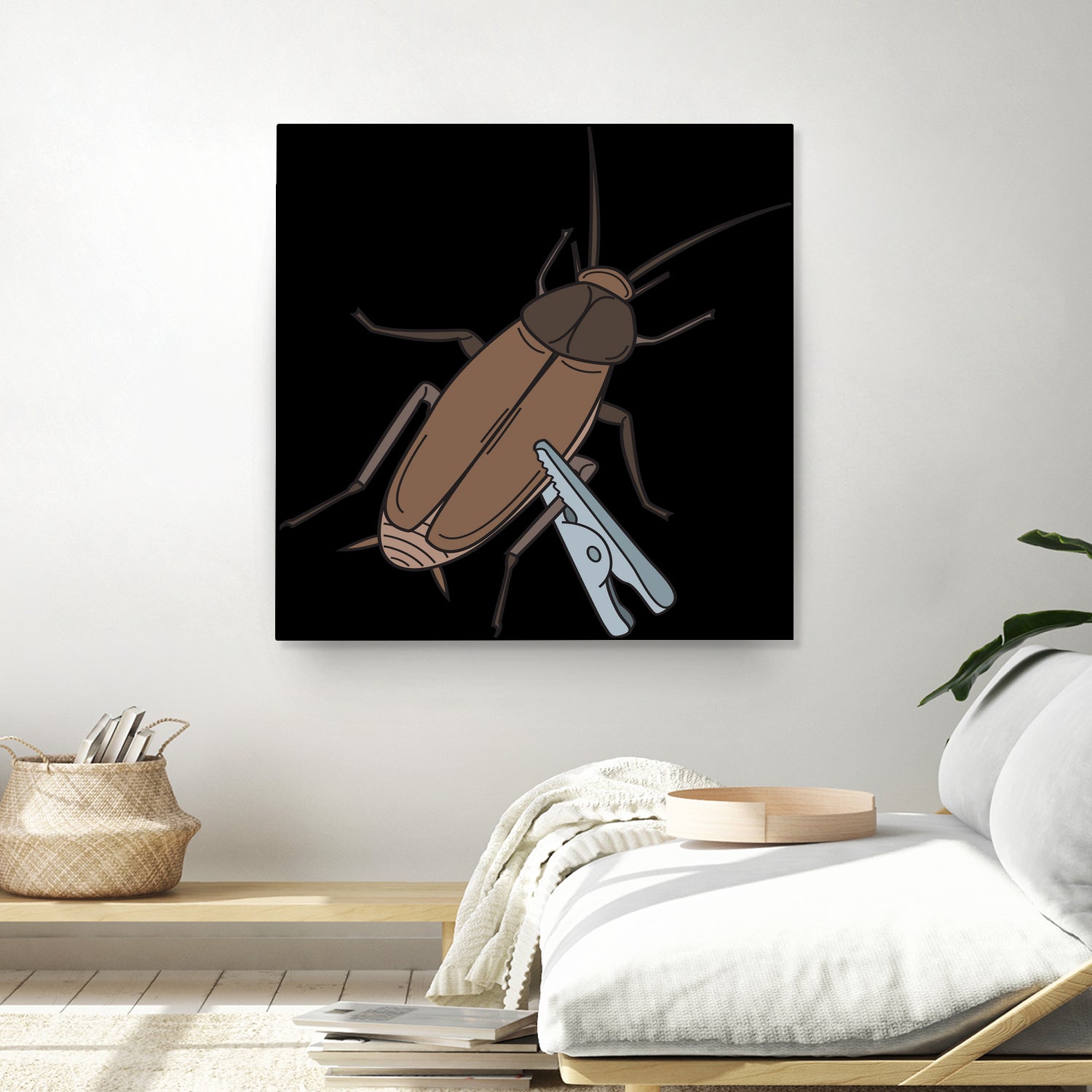 Roach-Clip by Proper Ganders on GIANT ART - brown vector illustration