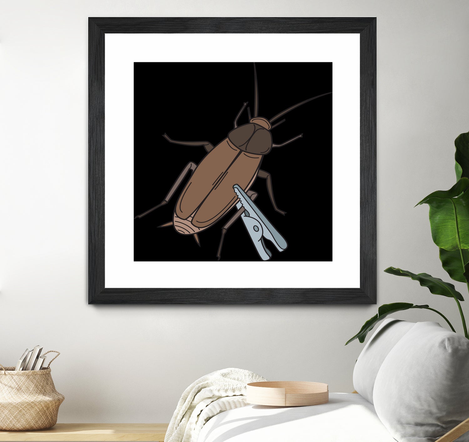 Roach-Clip by Proper Ganders on GIANT ART - brown vector illustration