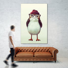 Hipster Porg by Andy Wynn on GIANT ART - red digital painting