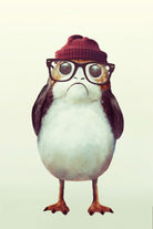 Hipster Porg by Andy Wynn on GIANT ART - red digital painting