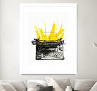 Typewriter by Christopher Paul on GIANT ART - black digital drawing