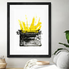 Typewriter by Christopher Paul on GIANT ART - black digital drawing