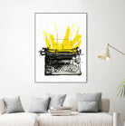 Typewriter by Christopher Paul on GIANT ART - black digital drawing