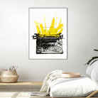 Typewriter by Christopher Paul on GIANT ART - black digital drawing