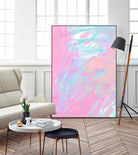 Abstract 2494 by Cecilie Karoline on GIANT ART - pink mixed media