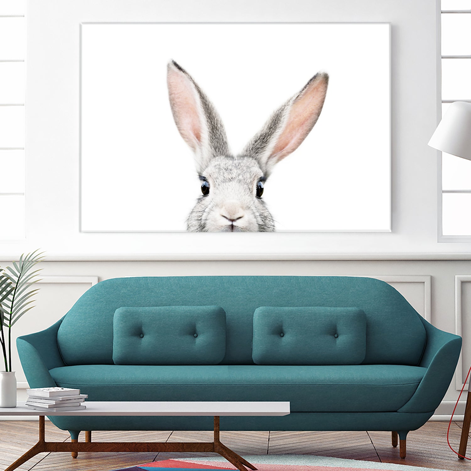 Bunny by Kathrin Pienaar on GIANT ART - gray photo manipulation